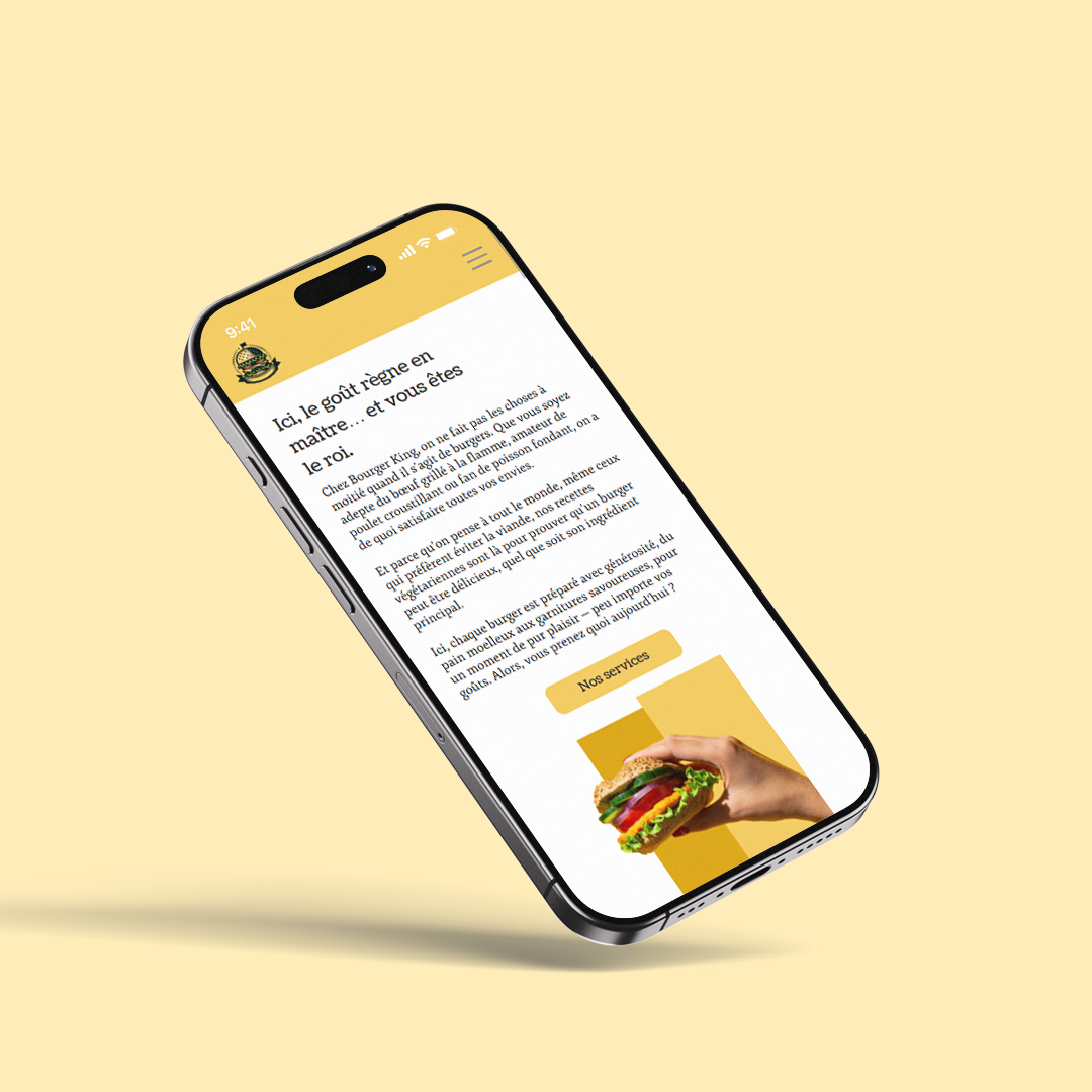 Application Bourger King Mobile